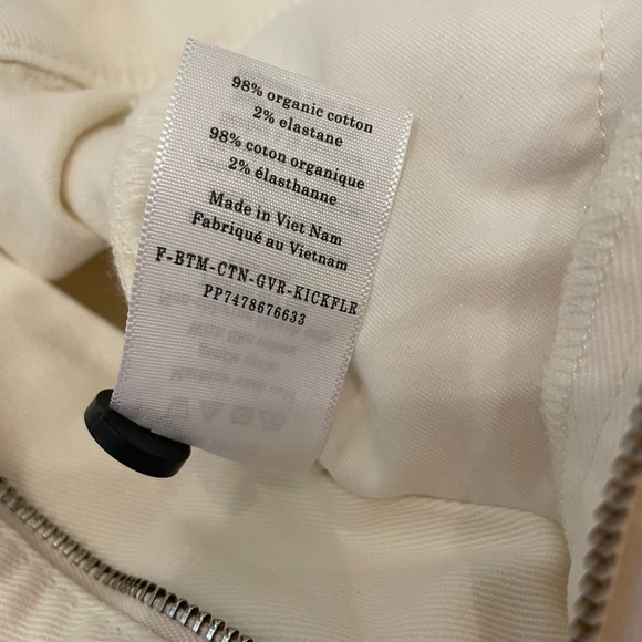 Everlane The Organic Kick Flare Pant Size 10 in Bone NWT - Picture 7 of 7